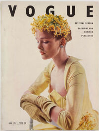 Vogue UK June 1951 magazine back issue cover image