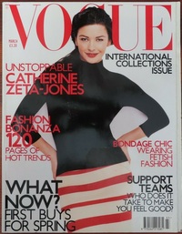 Catherine Zeta-Jones magazine cover appearance Vogue UK March 2001