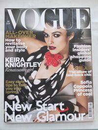 Keira Knightley magazine cover appearance Vogue UK January 2011