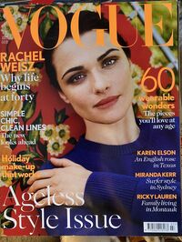 Rachel Weisz magazine cover appearance Vogue UK July 2012