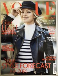 Vogue UK January 2016 Magazine Back Copies Magizines Mags