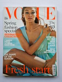 Vogue UK March 2017 magazine back issue cover image