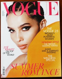 Vogue UK July 2019 magazine back issue cover image