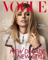 Vogue UK January 2020 magazine back issue cover image
