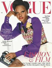 Vogue UK February 2020 magazine back issue cover image