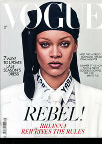 Rihanna magazine cover appearance Vogue UK May 2020