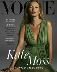 Vogue UK January 2021 magazine back issue cover image