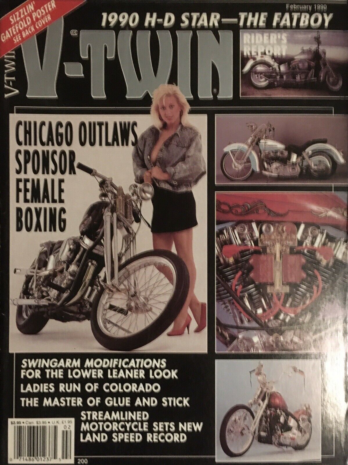 V-Twin # 200, February 1990 magazine back issue V-Twin magizine back copy 