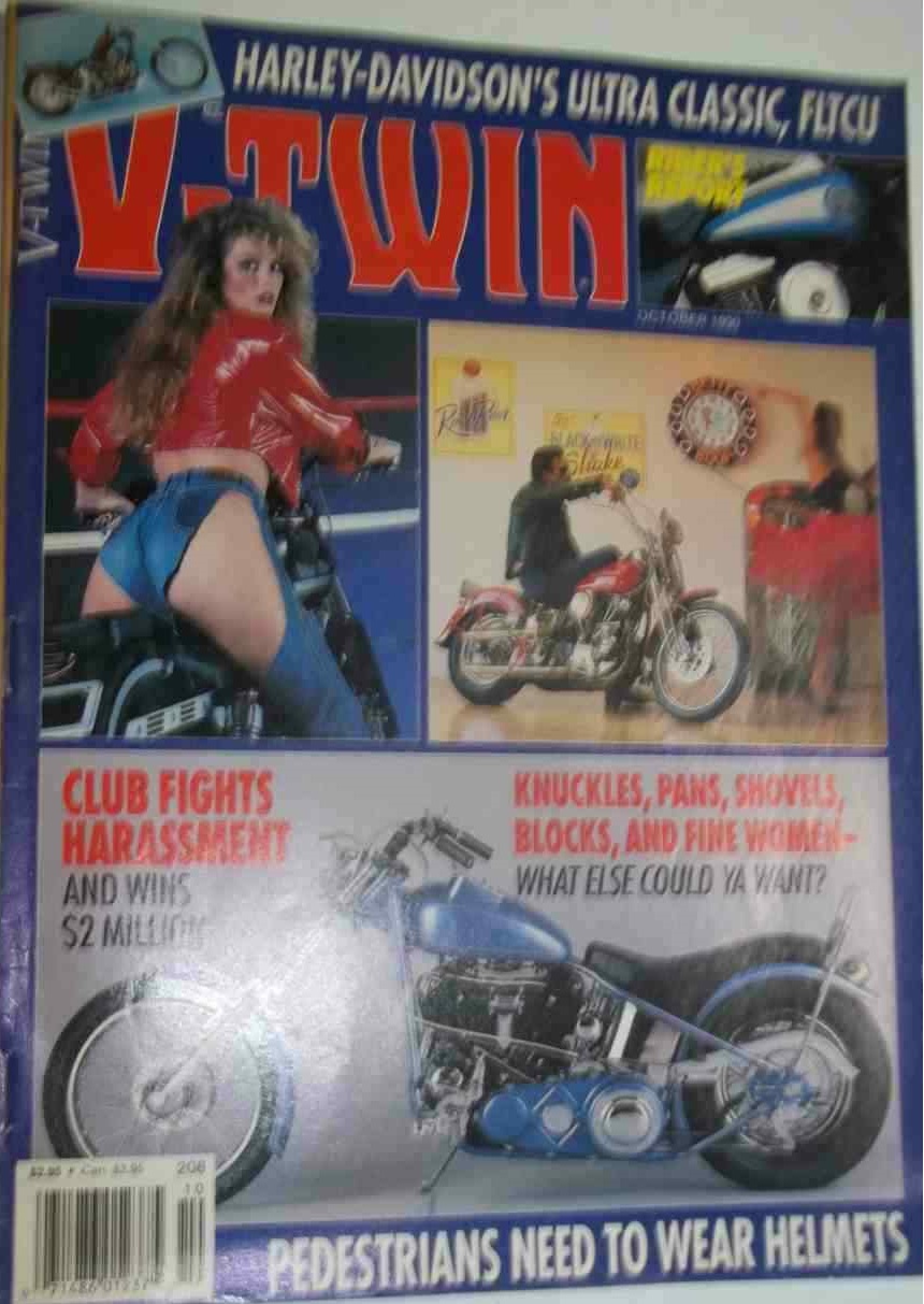 V-Twin # 208, October 1990 magazine back issue V-Twin magizine back copy 