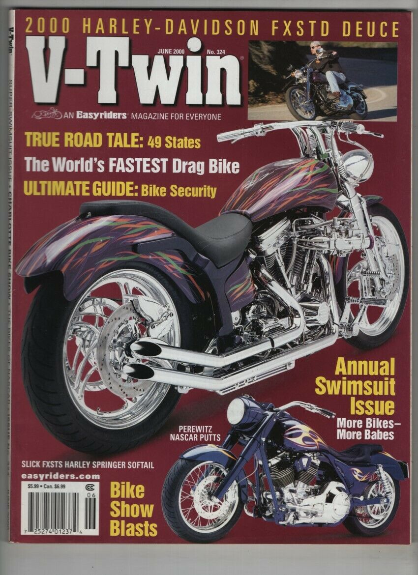 V-Twin # 324, June 2000 magazine back issue V-Twin magizine back copy 