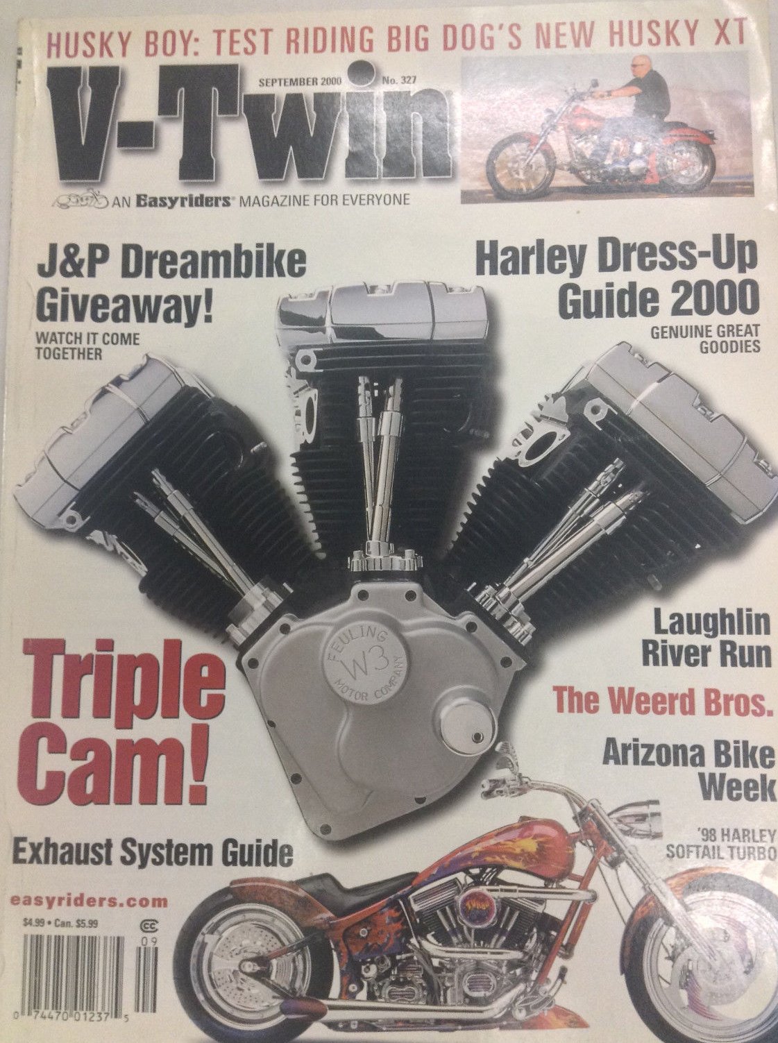 V-Twin September 2000 magazine back issue V-Twin magizine back copy 