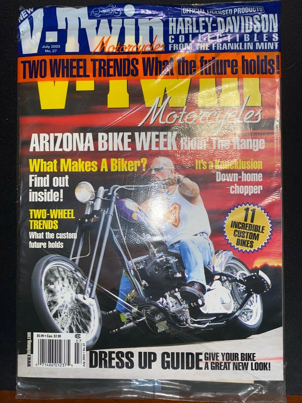 V-Twin # 27, July 2003 magazine back issue V-Twin magizine back copy 