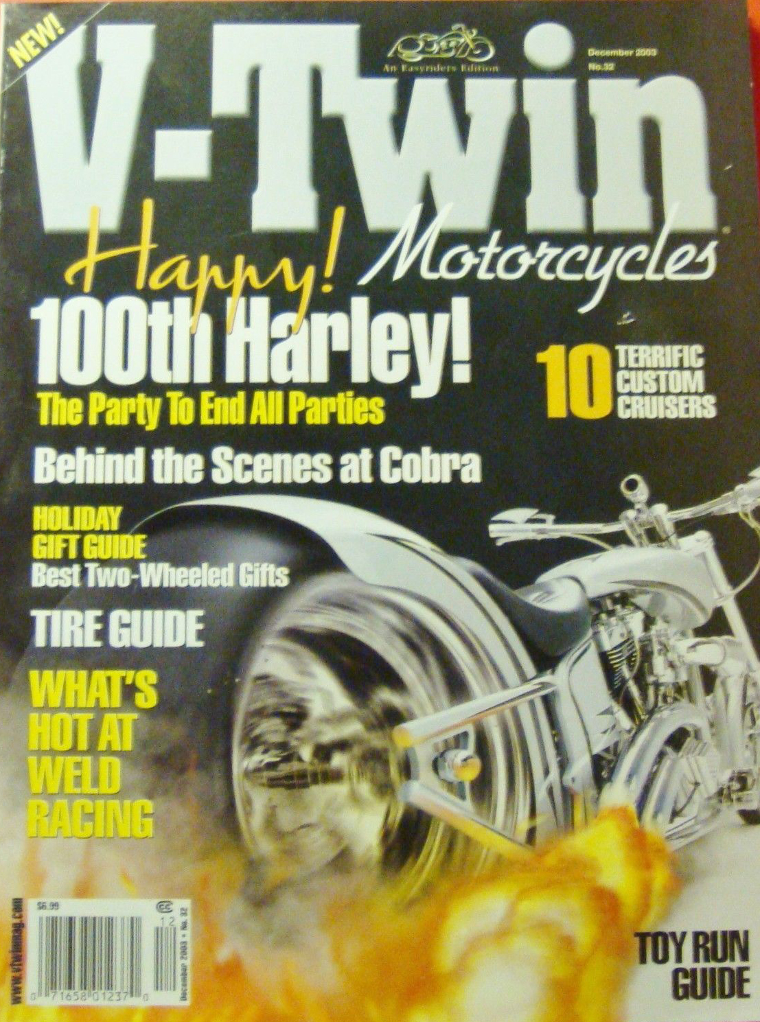 V-Twin December 2003 magazine back issue V-Twin magizine back copy 