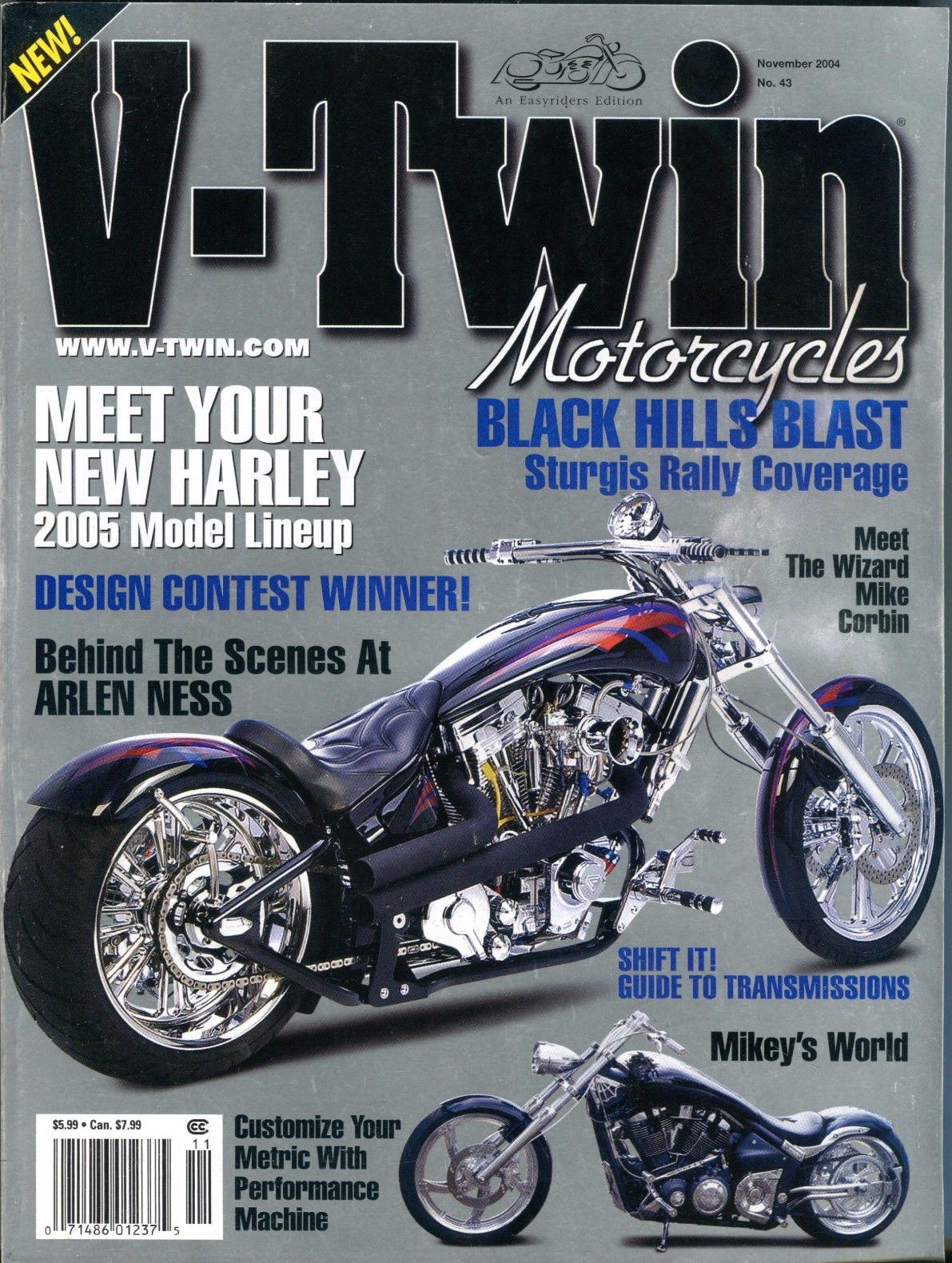 V-Twin November 2004 magazine back issue V-Twin magizine back copy 