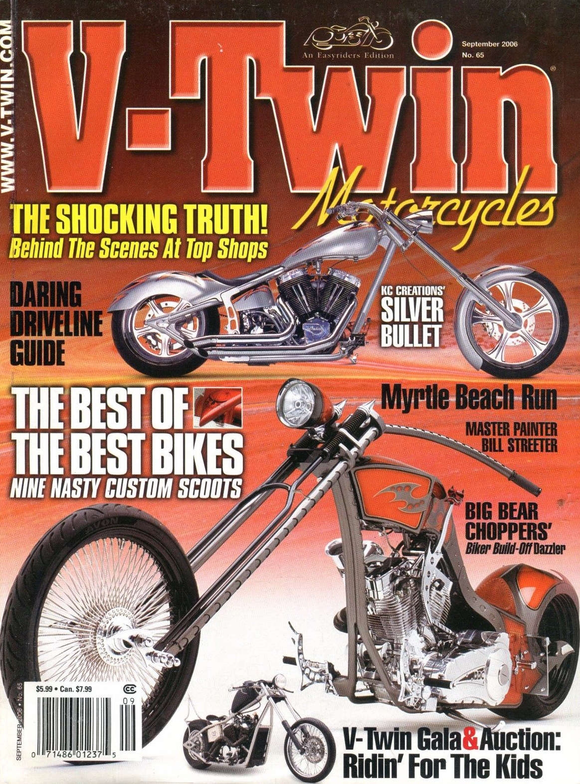 V-Twin September 2006 magazine back issue V-Twin magizine back copy 