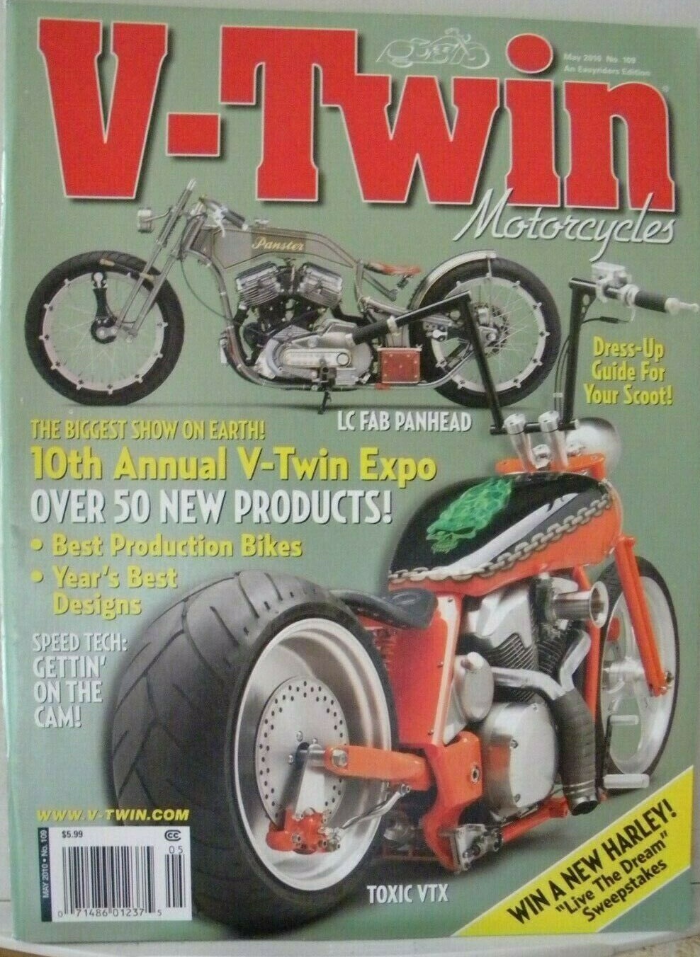 V-Twin # 109, May 2010 magazine back issue V-Twin magizine back copy 