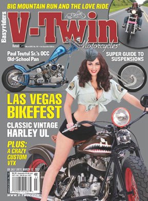 V-Twin March 2013 magazine back issue V-Twin magizine back copy 