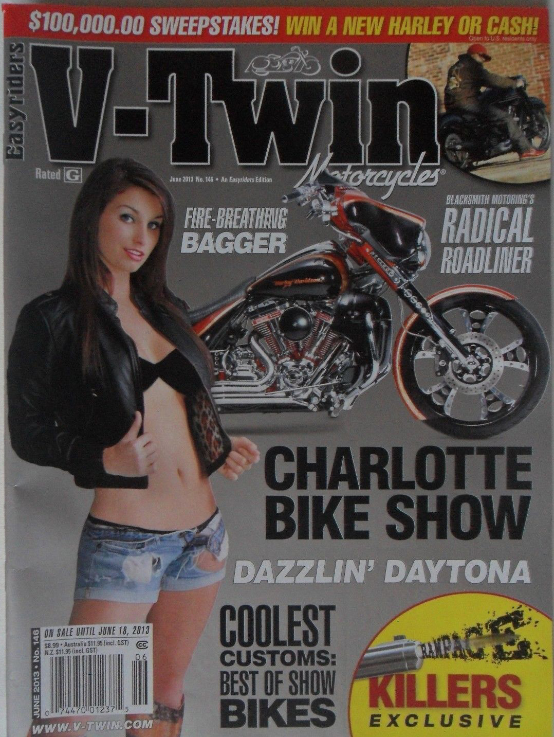 V-Twin June 2013 magazine back issue V-Twin magizine back copy 