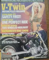 V-Twin May 2002 Magazine Back Copies Magizines Mags