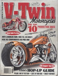 V-Twin # 88, August 2008 Magazine Back Copies Magizines Mags