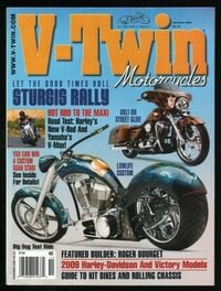 V-Twin # 91, November 2008 Magazine Back Copies Magizines Mags