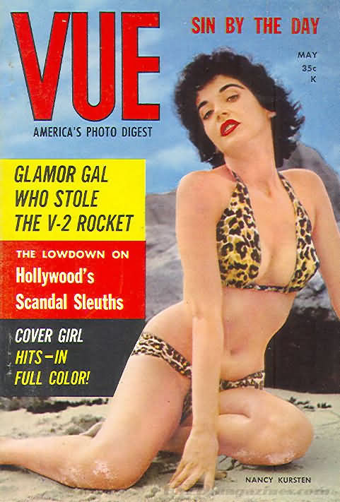 Vue May 1958 magazine back issue Vue magizine back copy 