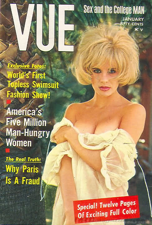 Vue January 1965 magazine back issue Vue magizine back copy 