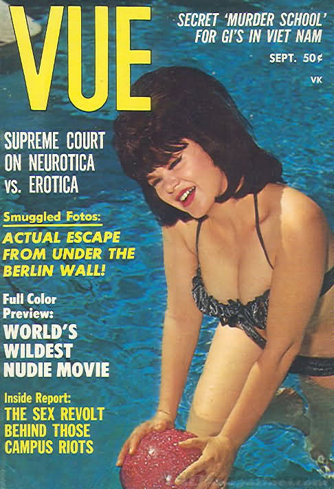 Vue September 1966 magazine back issue Vue magizine back copy 