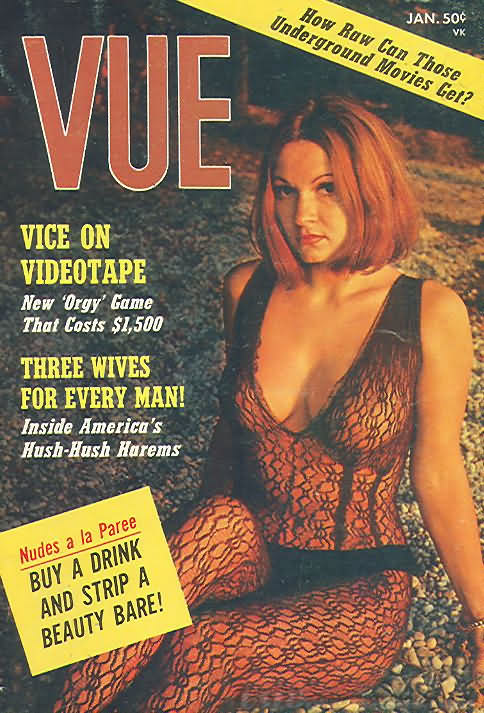 Vue January 1968 magazine back issue Vue magizine back copy 