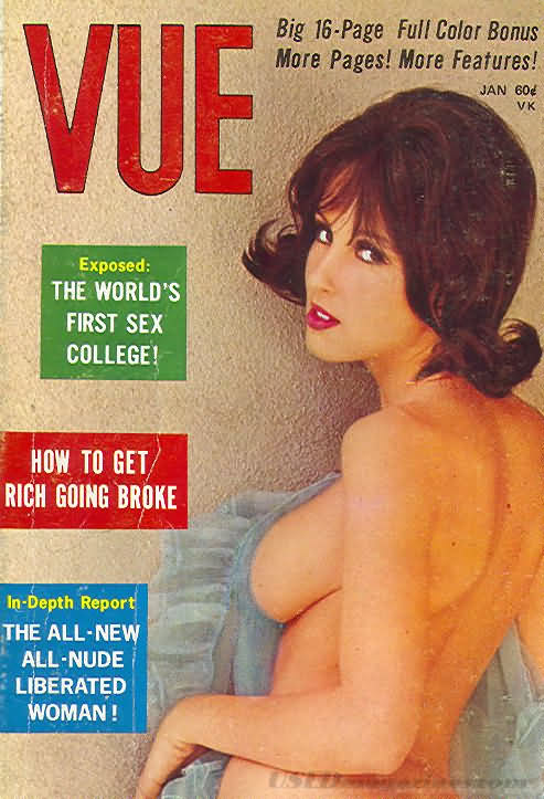 Vue January 1970 magazine back issue Vue magizine back copy 