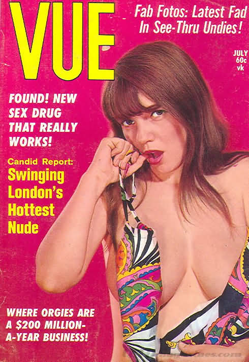 Vue July 1970 magazine back issue Vue magizine back copy 