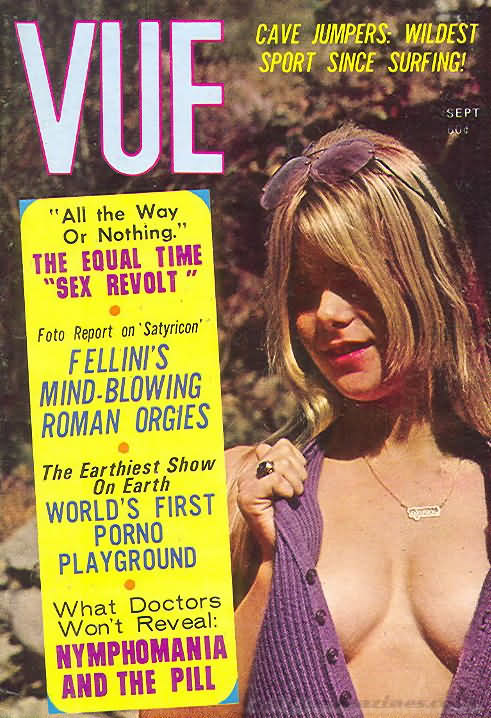Vue September 1970 magazine back issue Vue magizine back copy 
