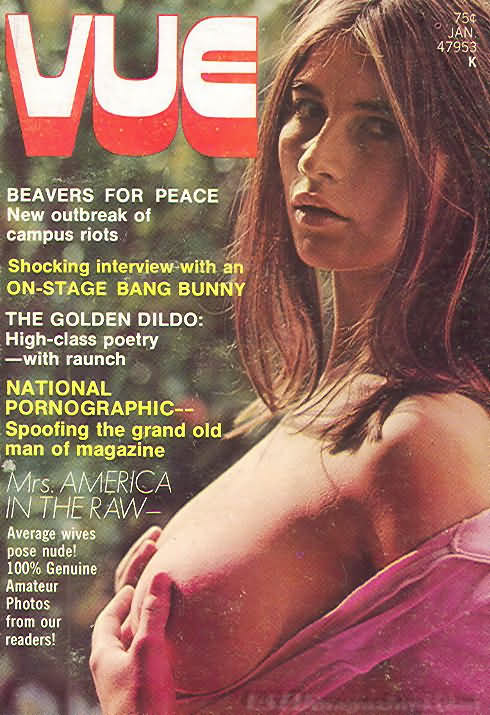 Vue January 1972 magazine back issue Vue magizine back copy 