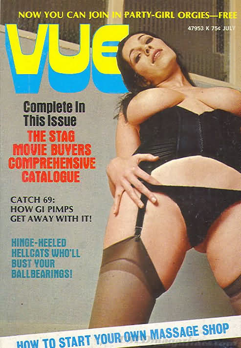 Vue July 1972 magazine back issue Vue magizine back copy 