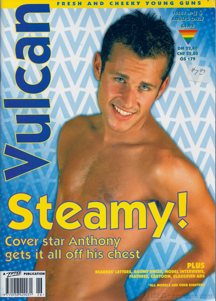 Vulcan # 26 magazine back issue Vulcan magizine back copy Vulcan # 26 Gay Adult Pornographic Magazine Back Issue Made Famous by Serial Killer Dennis Nilsen. Steamy! Cover Star Anthony Gets It All Off His Chest.