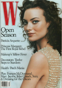 Patricia Arquette magazine cover appearance W March 1997