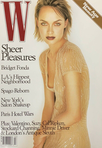 Bridget Fonda magazine cover appearance W April 1997