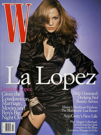 Jennifer Lopez magazine cover appearance W October 2003