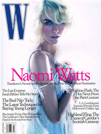 Naomi Watts magazine cover appearance W March 2004