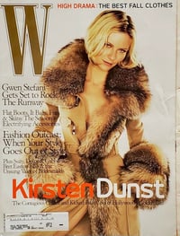 Kirsten Dunst magazine cover appearance W September 2005