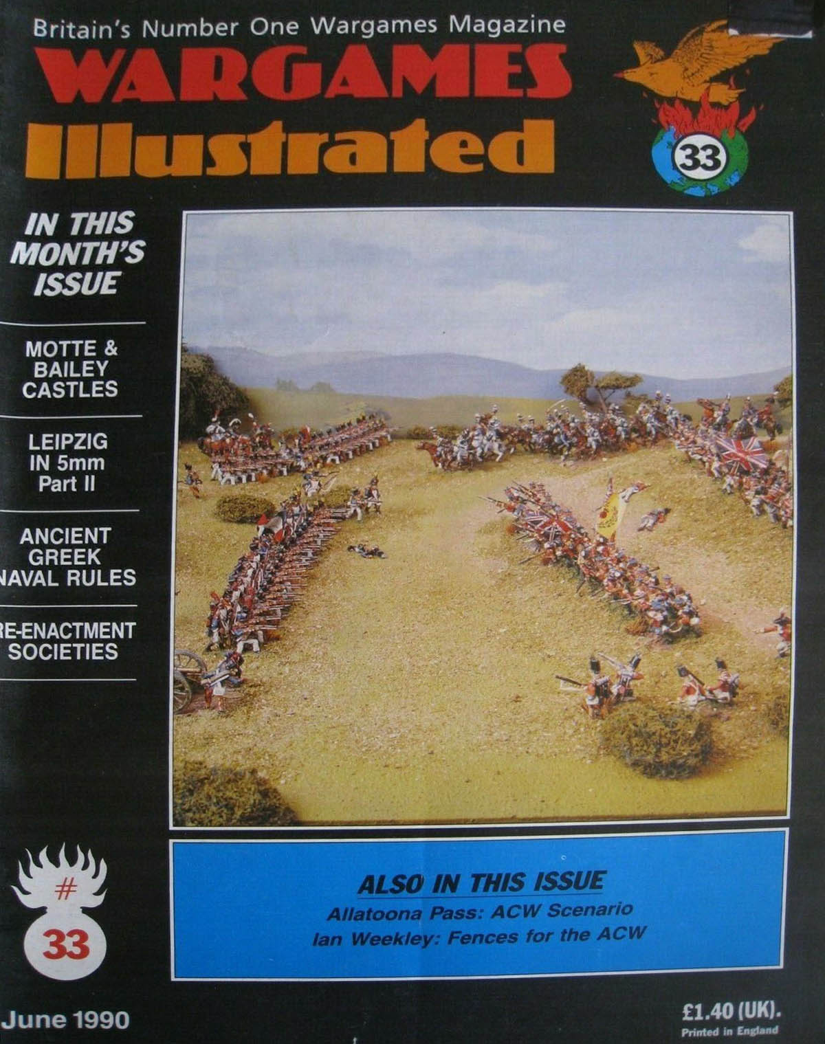Wargames Illustrated 33, June 1990, , In This Month's Issue M