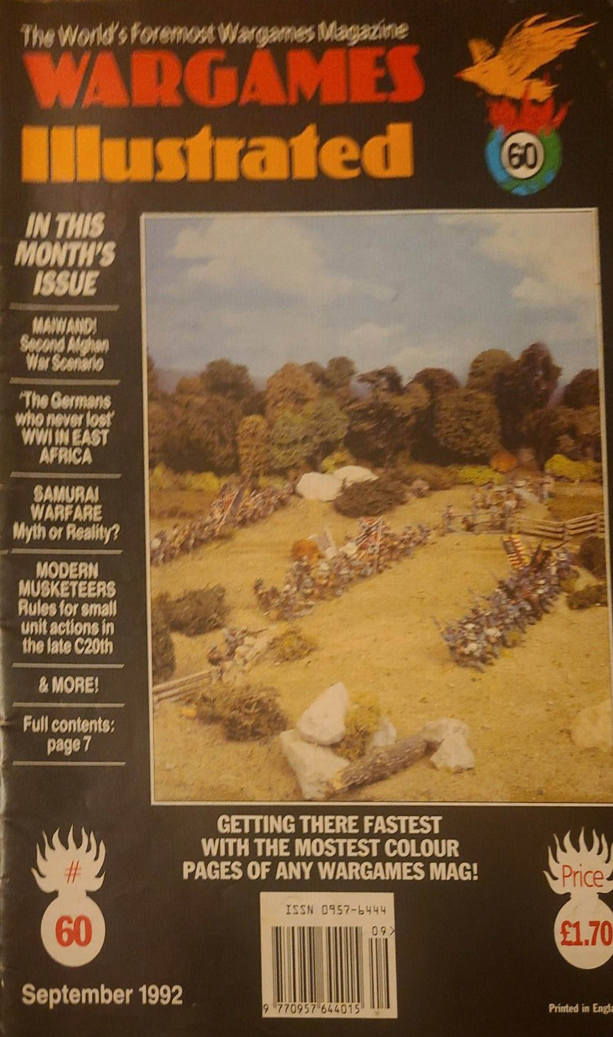 Wargames Illustrated 60, September 1992 Magazine Back Issue. WI