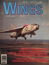 Wings August 1987 magazine back issue cover image