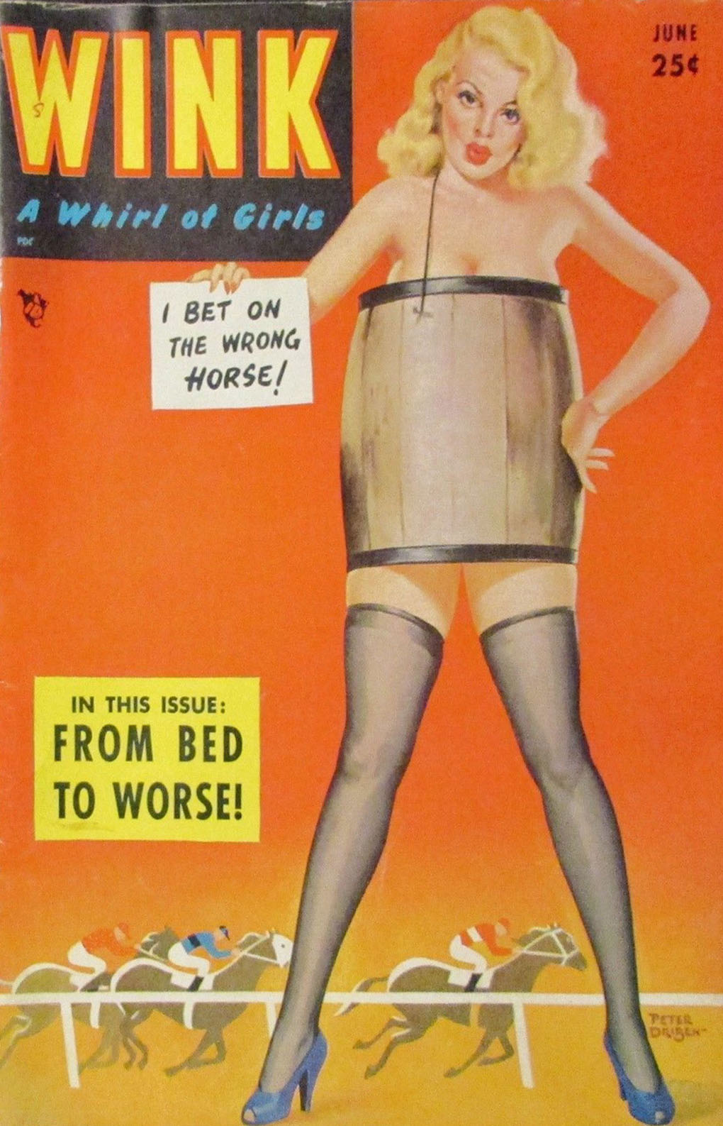 Wink June 1952 magazine back issue Wink magizine back copy 