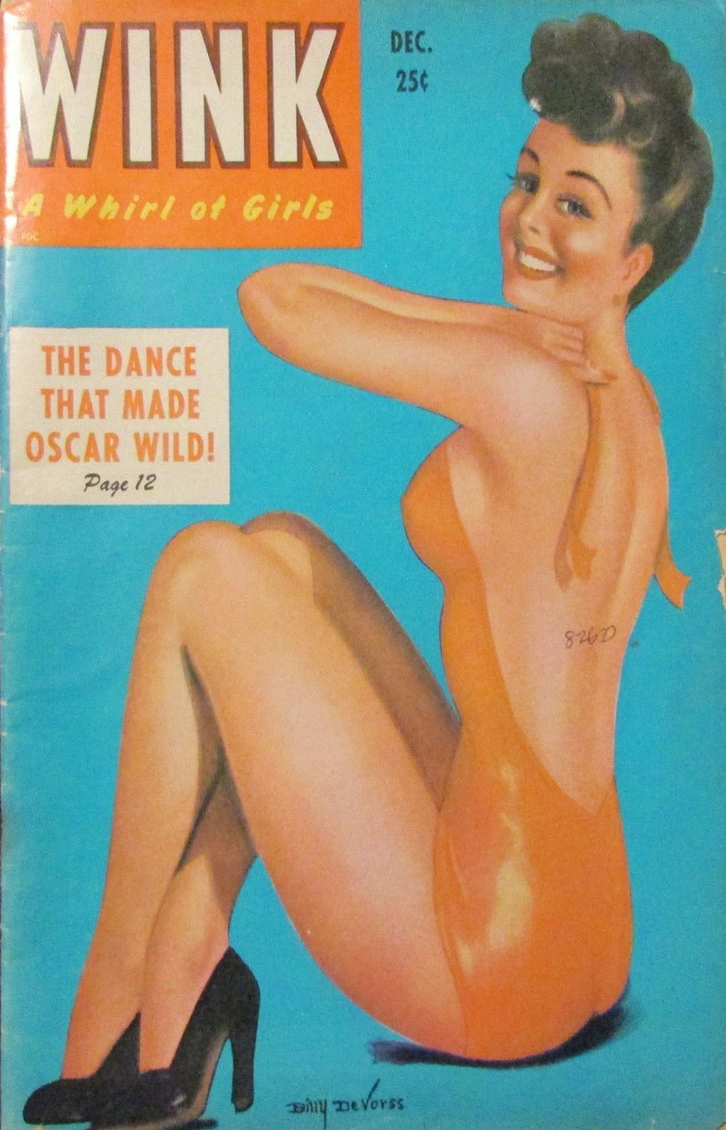 Wink December 1953 magazine back issue Wink magizine back copy 