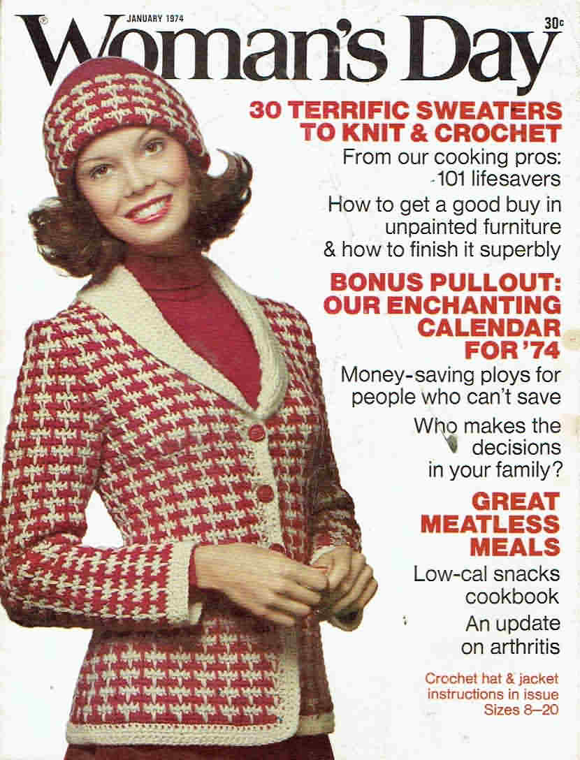 Woman's Day January 1974 Magazine, Woman Jan 1974