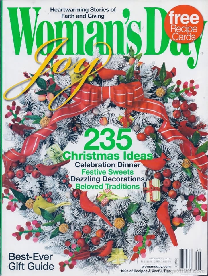 Woman's Day December 2006, , 235 Christmas ideas Magazine, Woman