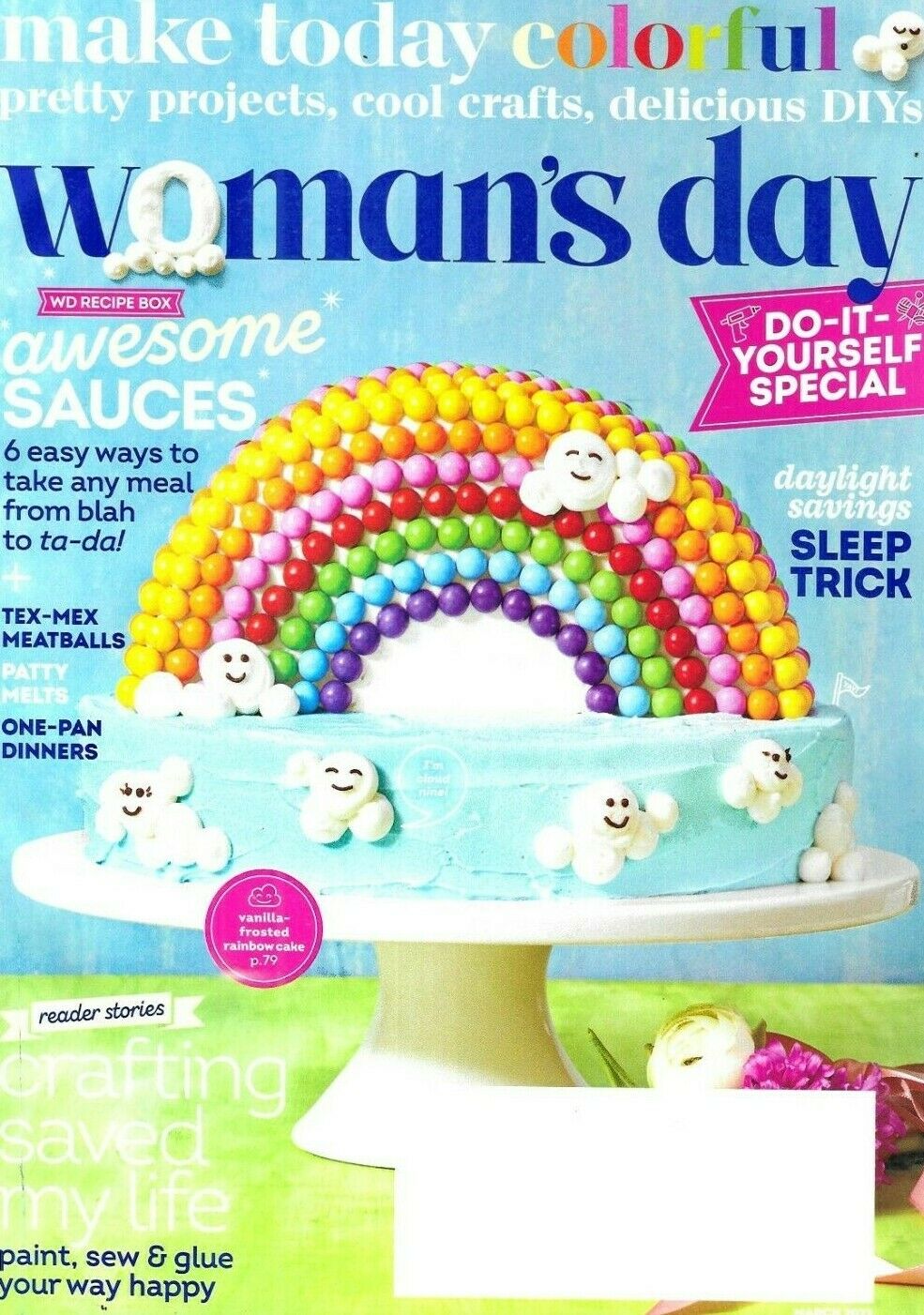 Woman's Day March 2022 magazine back issue Woman's Day magizine back copy 