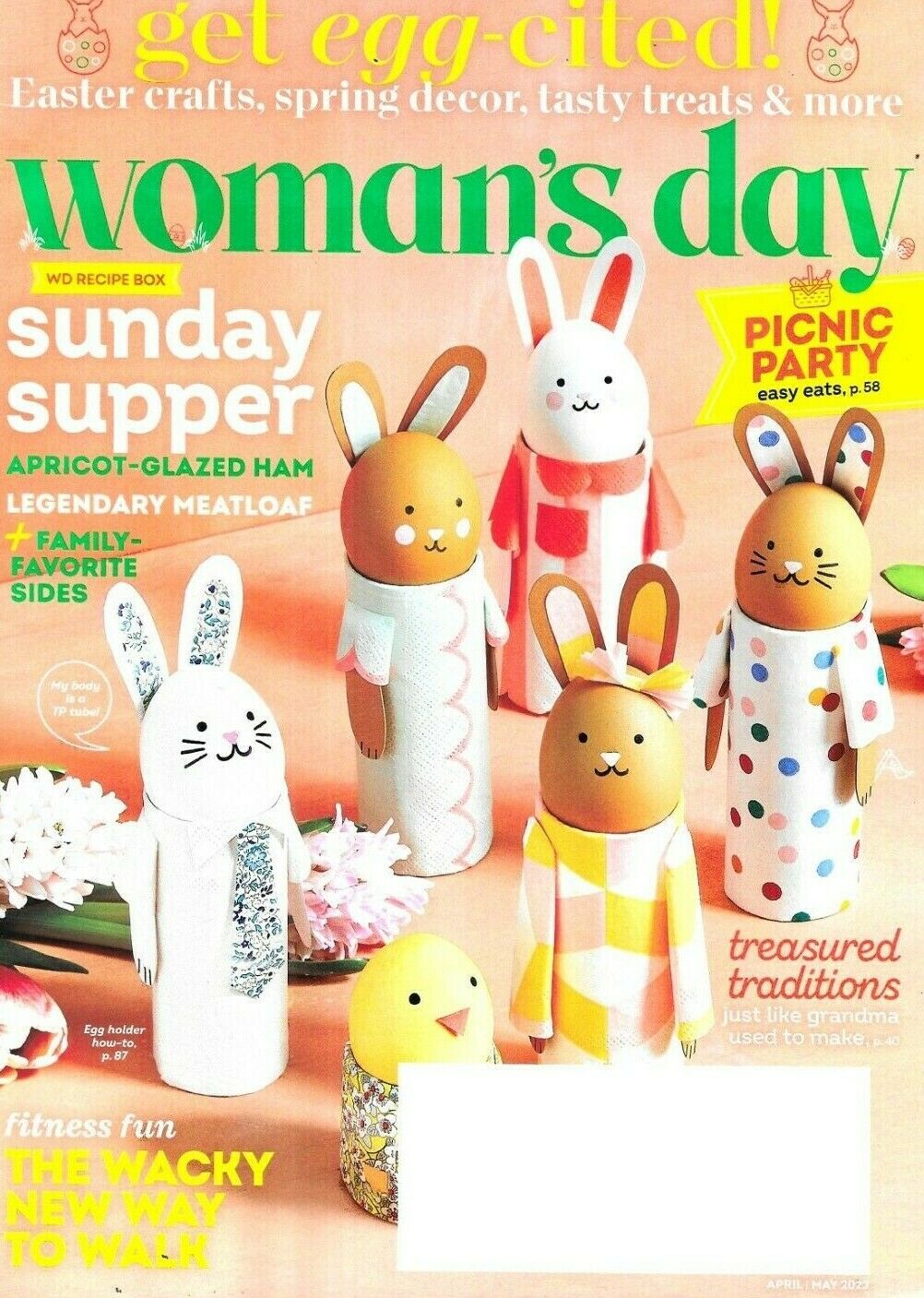 Woman's Day April/May 2022 magazine back issue Woman's Day magizine back copy 