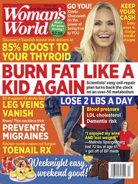 Kristin Chenoweth magazine cover appearance Woman's World April 25, 2022